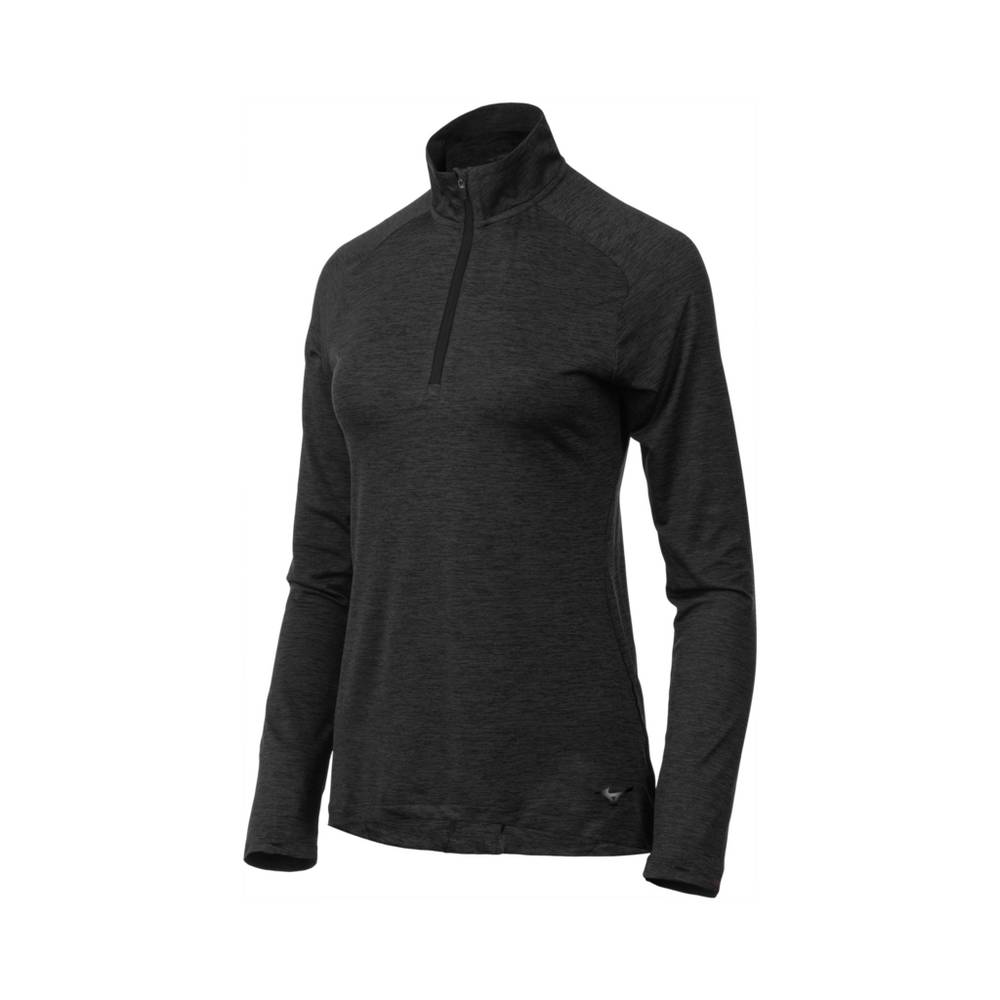 Mizuno Women's Alpha Half Zip Tops Black (421935-TUJ)